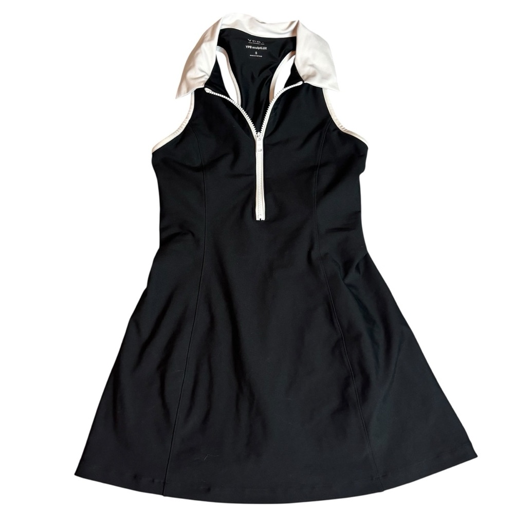 Abercrombie & Fitch Black Mini Dress with White Collar - Picture 4 of 11